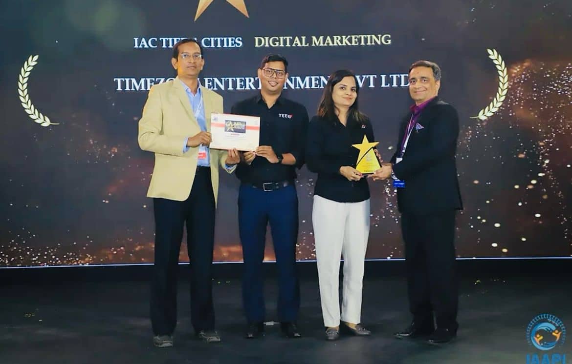 Timezone India Shines Bright with Dual Excellence Awards at IAAPI Awards 2024